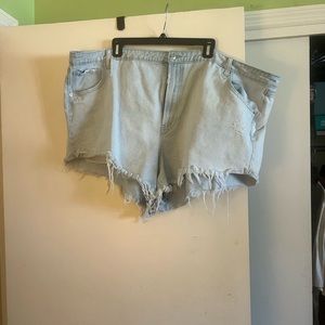 Distressed Jean shorts